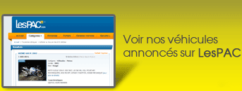 Voir nos véhicules annoncés sur LesPAC.com